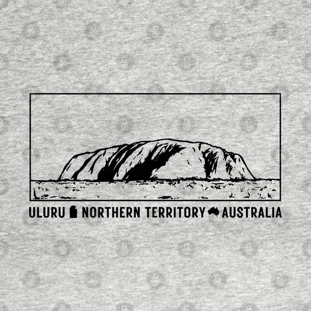 Uluru Illustration by CreatorJ